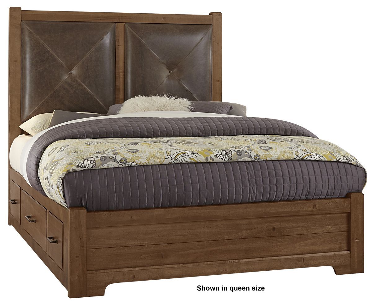 Cool Rustic - King Low Profile Footboard - Amber