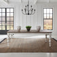 River Place - Rectangular Leg Table - Riverstone White & Tobacco