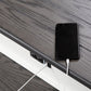 Allyson Park - Console Bar Table - Wirebrushed White / Charcoal