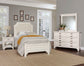 Bungalow - Twin Upholstered Headboard - Lattice / Soft White