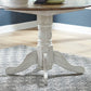 Carolina Crossing - Drop Leaf Table Base - White / Antique Honey