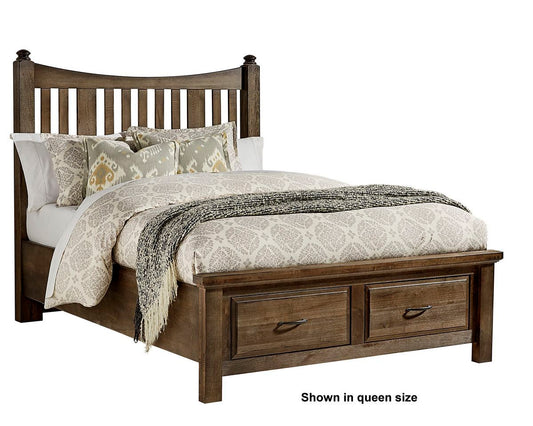 Maple Road - King/Queen Storage Bed Rails - Maple Syrup