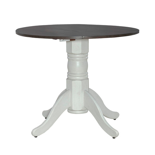 Brook Bay - Drop Leaf Table Top - Textured White / Carbon Gray