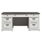 Allyson Park - Desk - Wirebrushed White / Charcoal