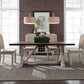 Willowrun - Trestle Table - Rustic White / Weathered Gray Top