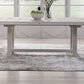 Backroads - Trestle Table Base - Weathered White & Parchment