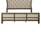 Americana Farmhouse - Queen Upholstered Shelter Footboard - Dusty Taupe