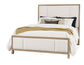 Crafted Cherry - Erin's Queen Upholstered Headboard - Bleached Cherry
