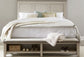 Ivy Hollow - Panel Bed Rails - Weathered Linen / Dusty Taupe
