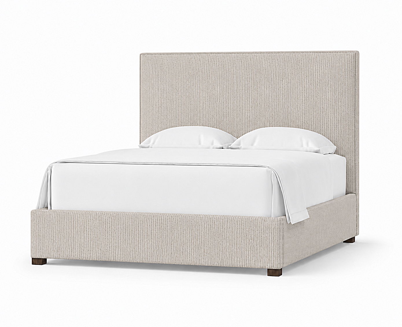 Choices - Upholstered Footboard 6/6 - Gray Stripe