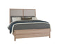 Woodbridge - Queen Gray Fabric Panels - Clear Maple