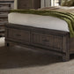 Thornwood Hills - Queen Storage Footboard - Rock Beaten Brown
