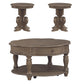 Magnolia Manor - 3 Piece Table Set (Round End Table) - Weathered Bisque