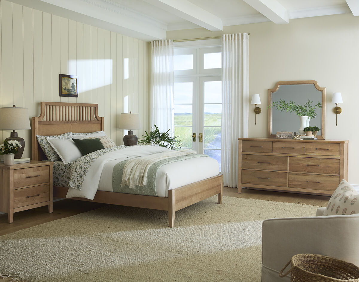 Pure Maple - Queen Garden Headboard - Natural Maple
