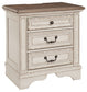 Realyn Three Drawer Night Stand