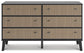 Charlang Queen Panel Platform Bed with Dresser