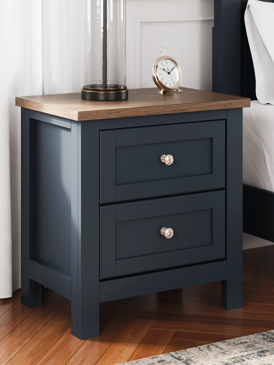 Landocken Two Drawer Night Stand