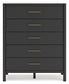 Cadmori Full Upholstered Bed with Mirrored Dresser and Chest