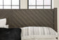 Arkenton California King Panel Bed with Mirrored Dresser and 2 Nightstands