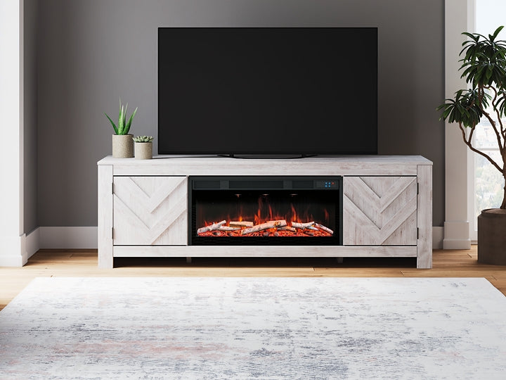 Cayboni 71" TV Stand with Electric Fireplace