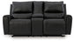 Glossmore DBL Rec Loveseat w/Console