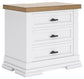 Ashbryn King Panel Storage Bed with Mirrored Dresser and Nightstand