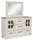 Shaybrock Queen Panel Bed with Mirrored Dresser, Chest and Nightstand