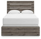 Graystorm Queen Panel Bed with Mirrored Dresser