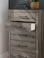 Graystorm Twin Panel Storage Bed with Mirrored Dresser, Chest and Nightstand