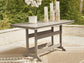 Seacliff Beach RECT COUNTER TABLE W/UMB OPT