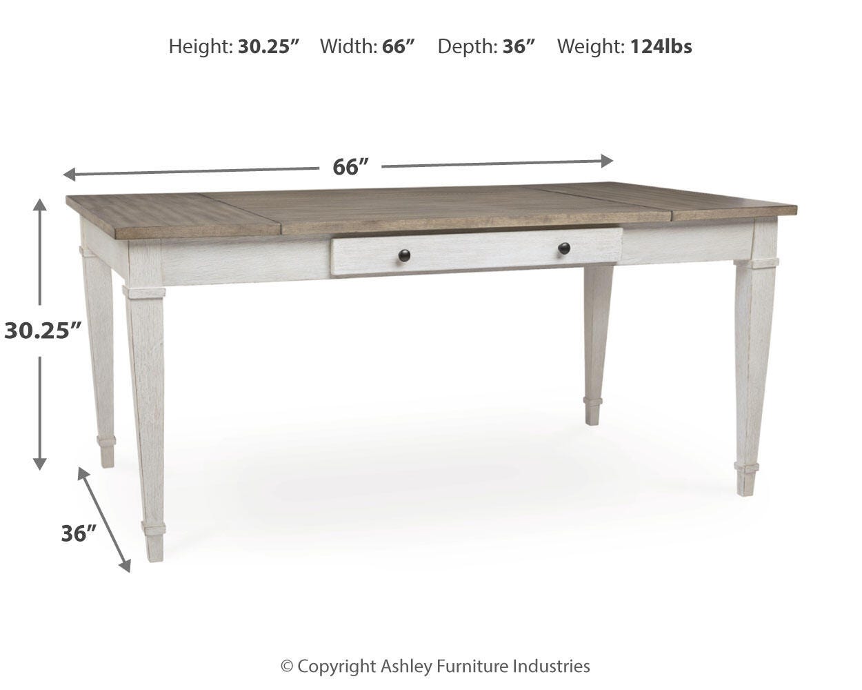 Skempton RECT DRM Table w/Storage