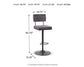 Strumford Tall Swivel Barstool (2/CN)