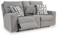 Biscoe PWR REC Loveseat/CON/ADJ HDRST