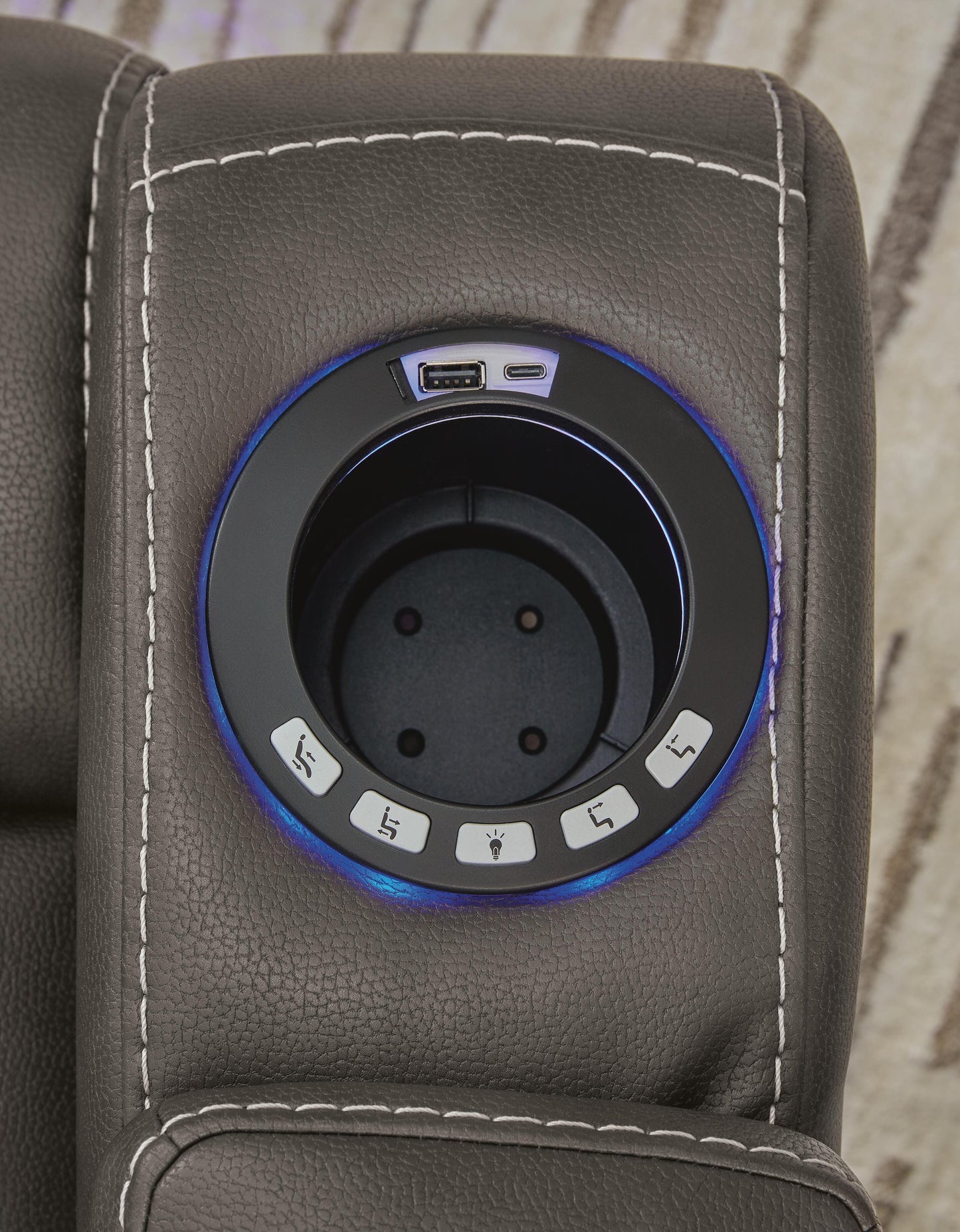 Feazada PWR Recliner/ADJ Headrest