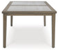 Rainier Ranch RECT Dining Table w/UMB OPT