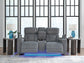 Studio Cave PWR REC Loveseat/CON/ADJ HDRST