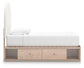 Arloster Twin Upholstered Panel Bed with Storage