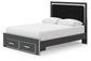 Zuraleus Queen Upholstered Panel Storage Bed