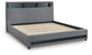 Verishaw King Upholstered Bed with Wireless Audio