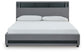 Verishaw King Upholstered Bed with Wireless Audio