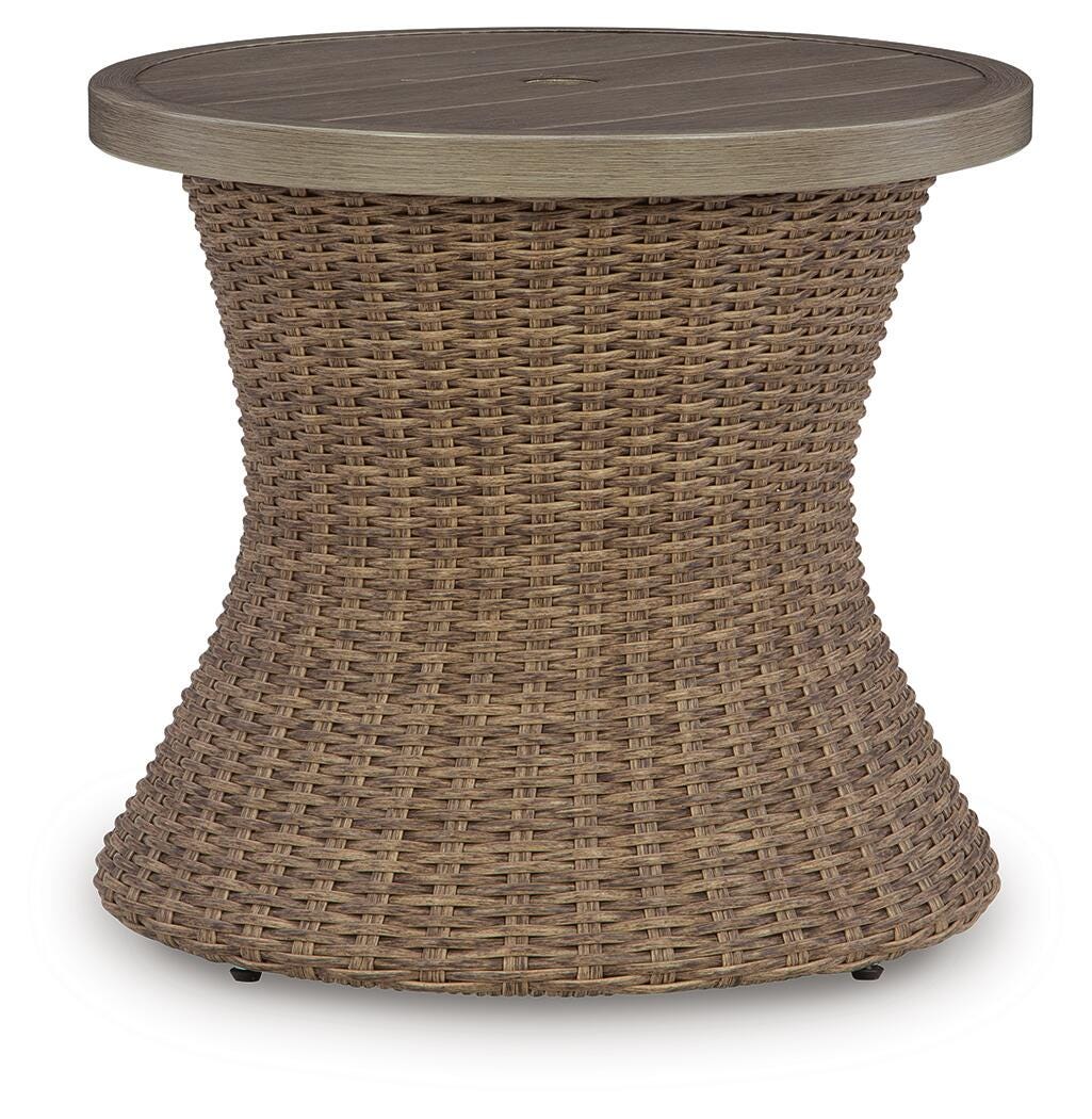 Laguna Heights Round End Table w/UMB OPT