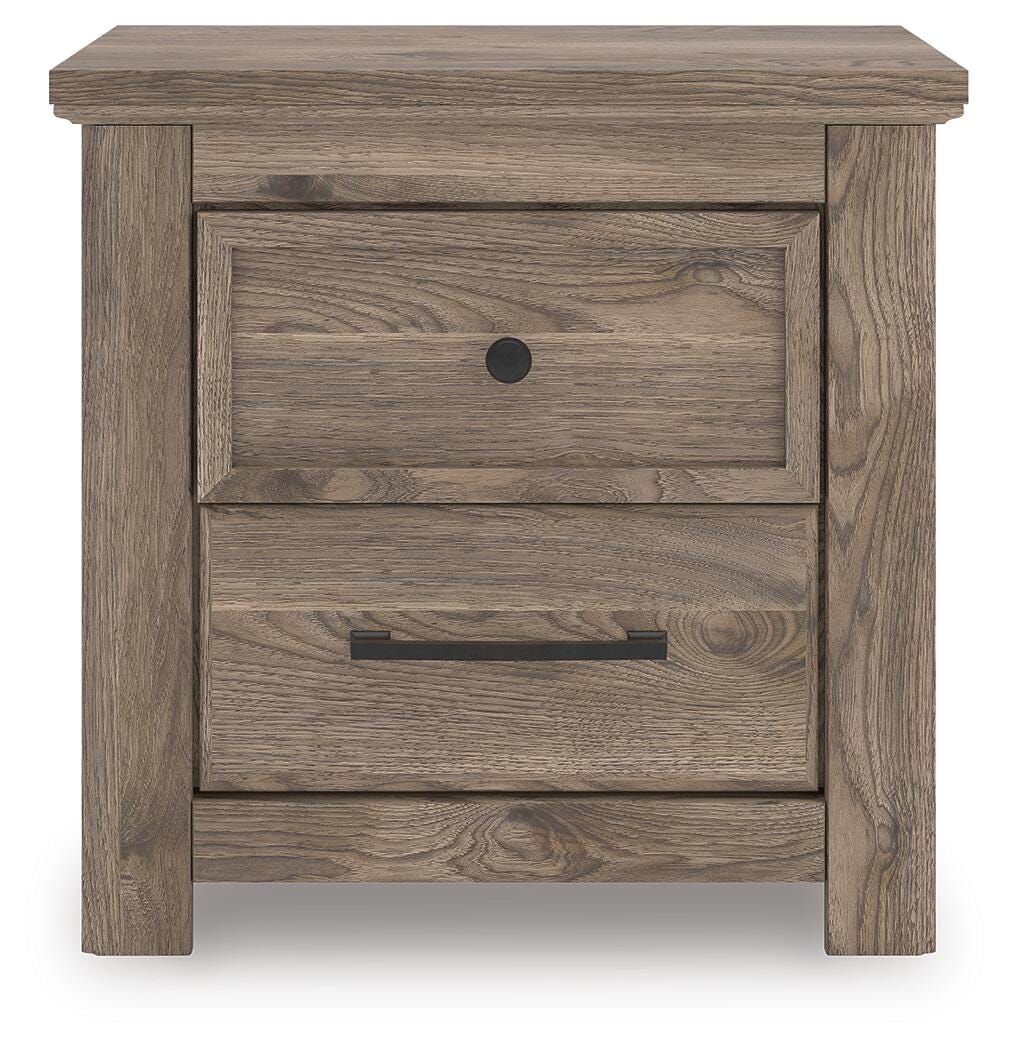 Rusticott Two Drawer Night Stand