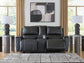 Glossmore DBL Rec Loveseat w/Console