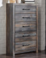 Drystan Full Panel Bed with 4 Storage Drawers, Dresser, Mirror, Chest and Nightstand