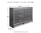 Lodanna Full Panel Bed with Mirrored Dresser