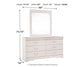 Anarasia Queen Sleigh Bed with Mirrored Dresser