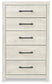 Cambeck Twin Panel Bed with 4 Storage Drawers with Mirrored Dresser, Chest and Nightstand