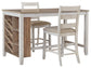 Skempton Counter Height Dining Table and 2 Barstools