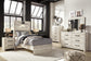 Cambeck Twin Panel Bed with Mirrored Dresser, Chest and Nightstand