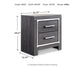 Lodanna Full Panel Bed with 2 Storage Drawers with Mirrored Dresser, Chest and Nightstand